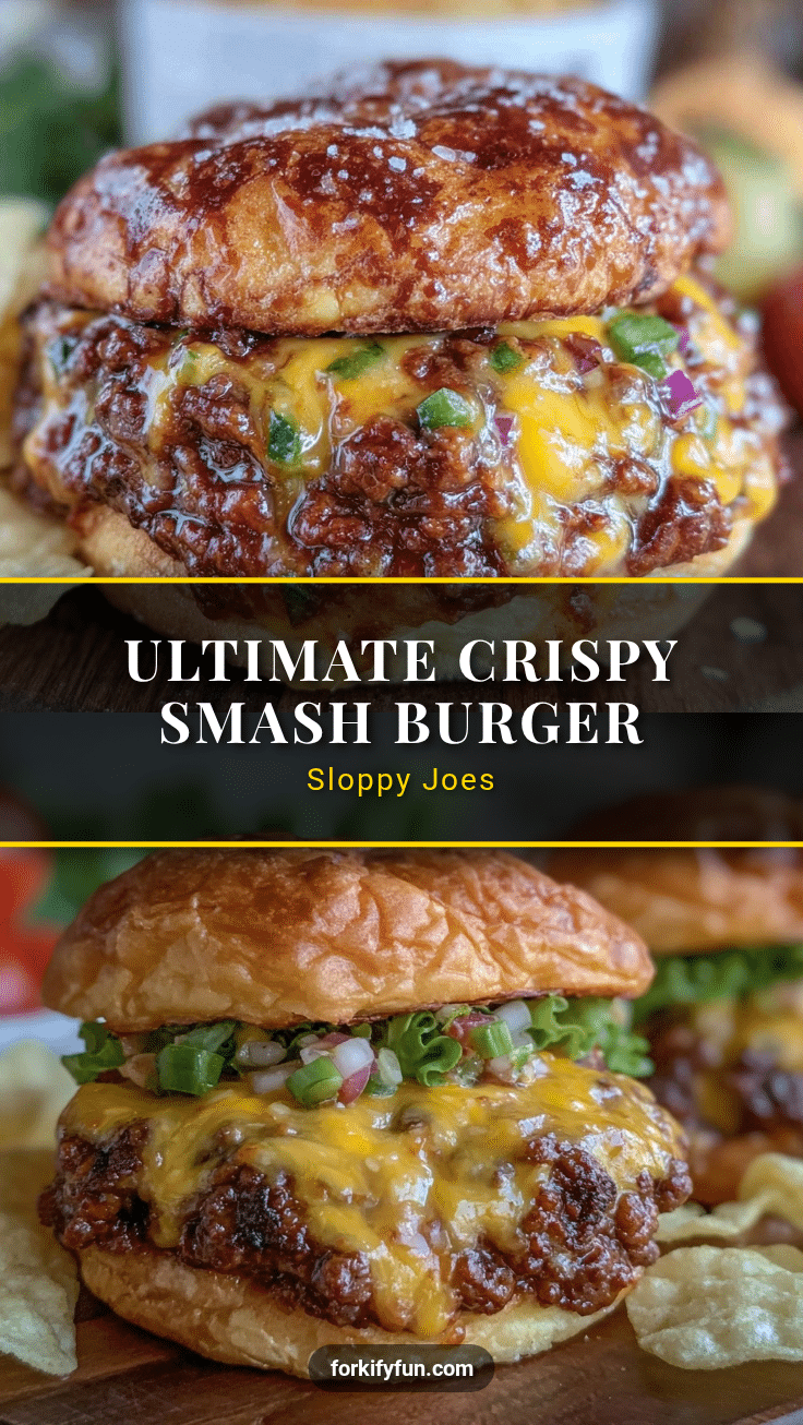 crispy smash burger sloppy joes recipe