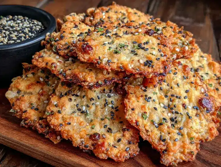 crispy sourdough discard crackers - featured image