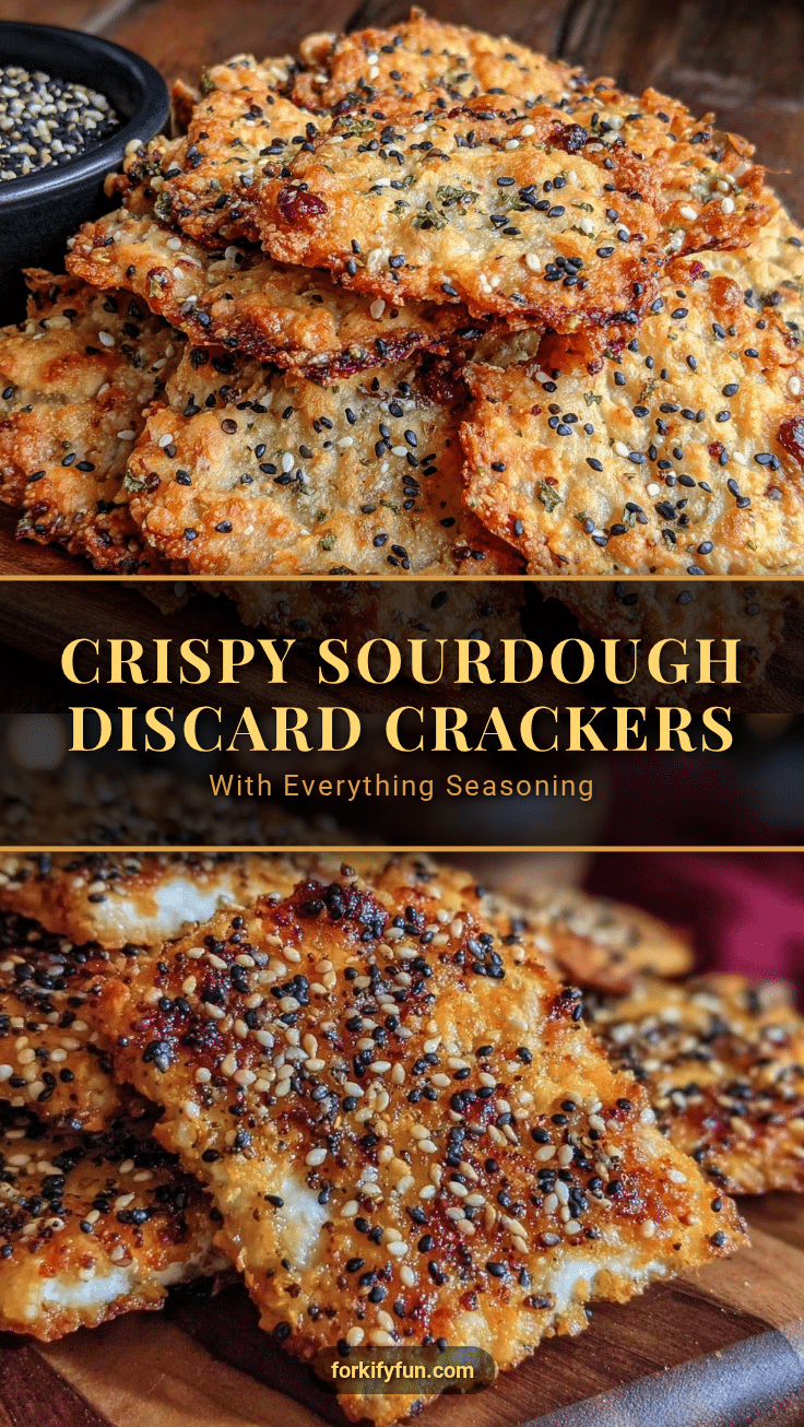 crispy sourdough discard crackers recipe