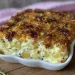 crispy topped classic funeral potatoes - featured image
