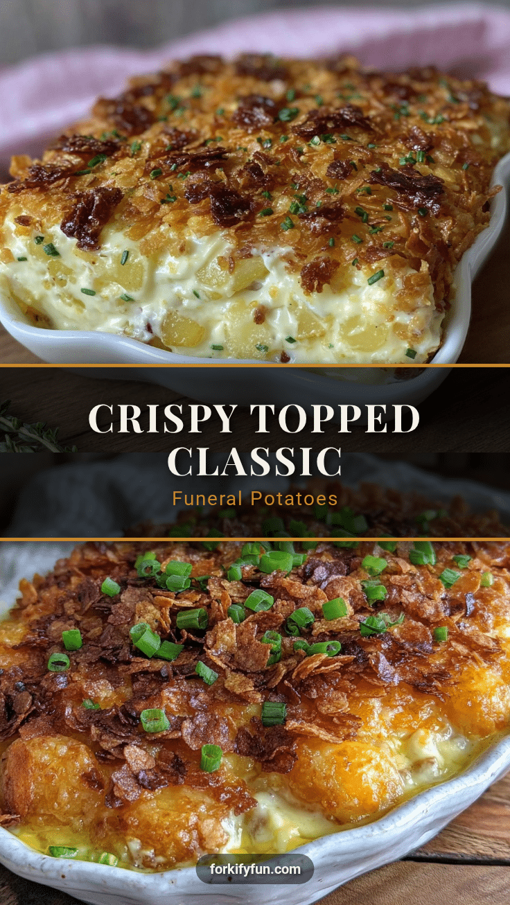 crispy topped classic funeral potatoes recipe