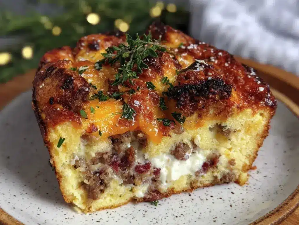 easy cheesy sausage casserole - featured image