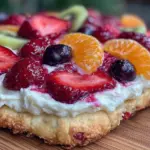 easy creamy fruit pizza - featured image