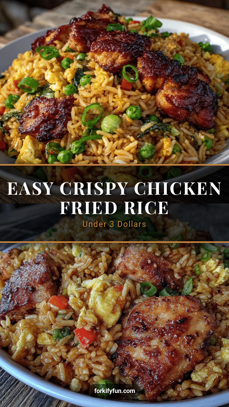 easy crispy chicken fried rice recipe
