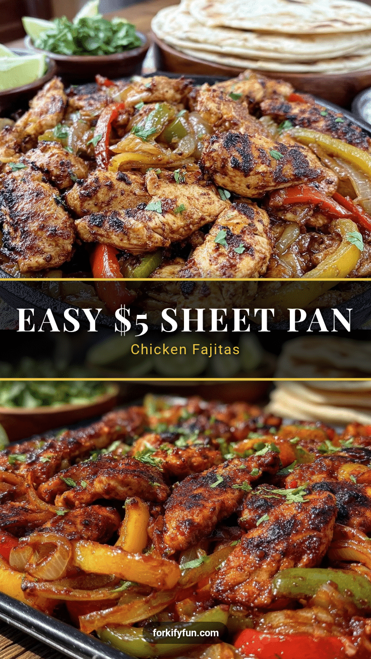 easy sheet pan chicken fajitas recipe