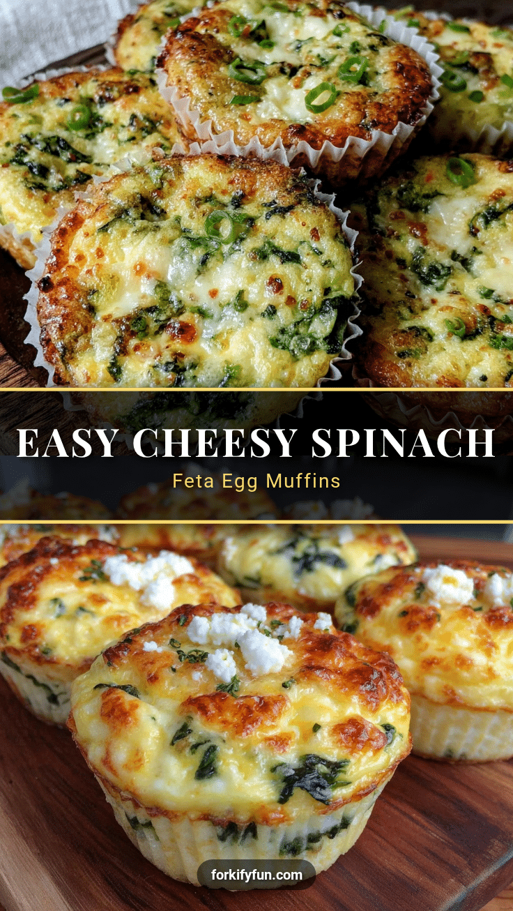 easy spinach and feta egg muffin cups recipe