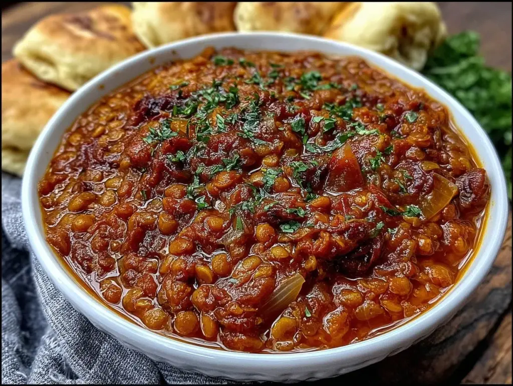 Ethiopian lentil stew - featured image