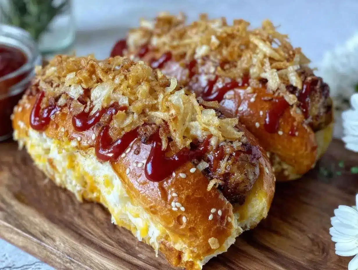 Flavorful Firecracker Hot Dogs preparation steps