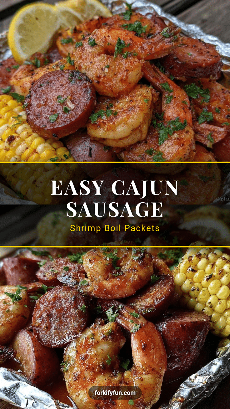 foil packet cajun sausage and shrimp boil recipe