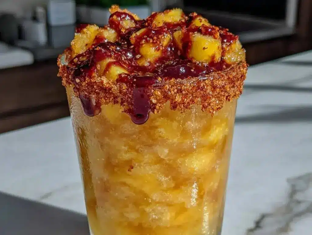 frozen mango chamoy slush - featured image