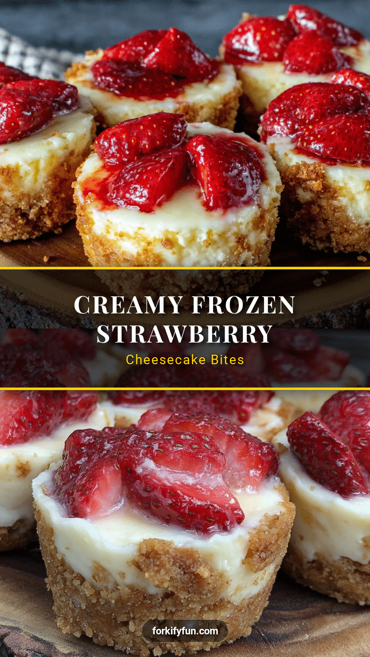 frozen strawberry cheesecake bites recipe