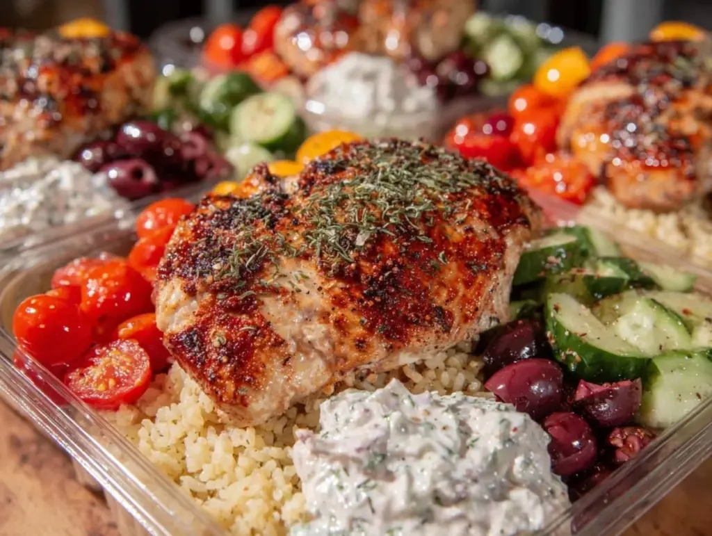 Greek Chicken Meal Prep Bowls - featured image
