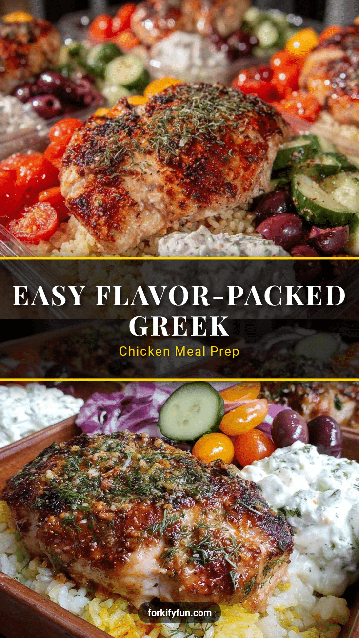 Greek Chicken Meal Prep Bowls recipe