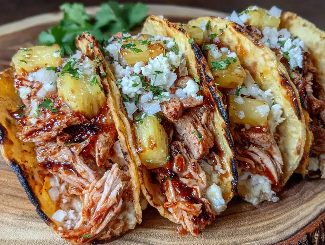 grilled al pastor pork tacos preparation steps