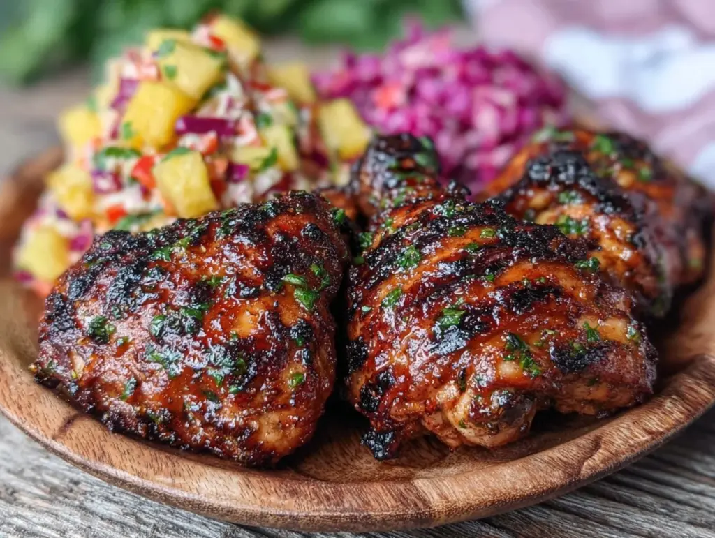 grilled jerk chicken drumsticks - featured image