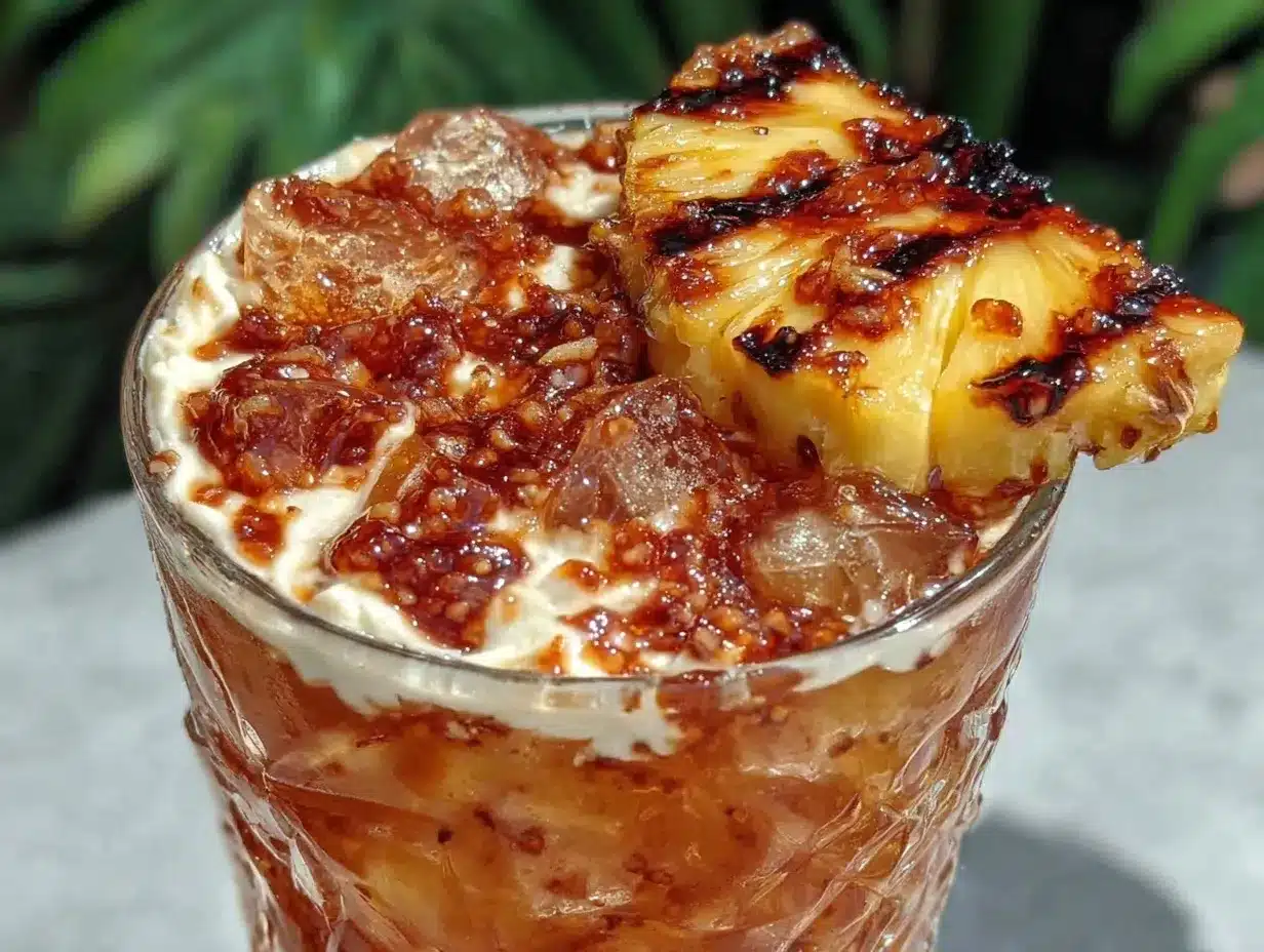 grilled pineapple rum punch preparation steps