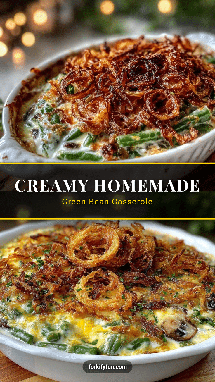 homemade green bean casserole recipe