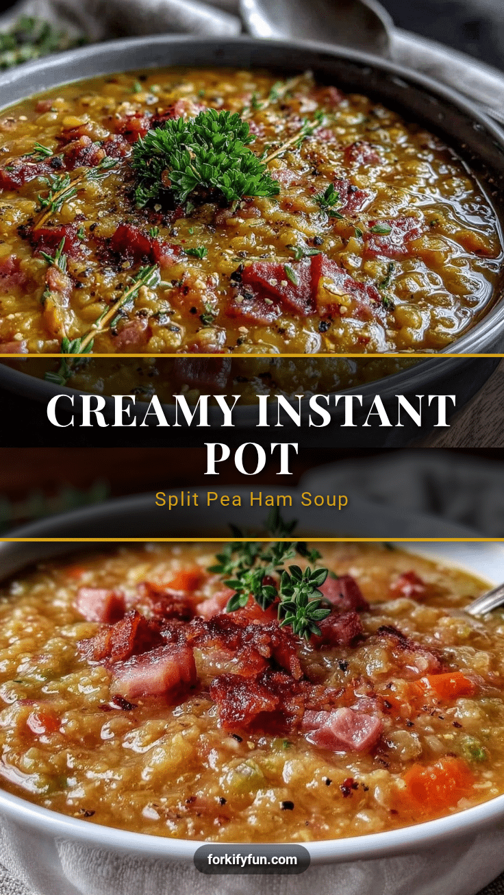 instant pot split pea and ham soup recipe