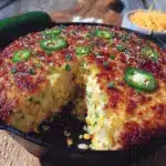 jalapeño cheddar cornbread skillet - featured image