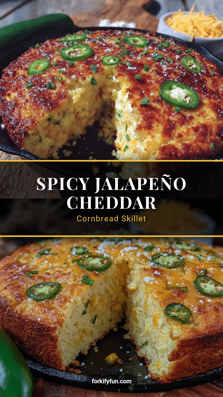 jalapeño cheddar cornbread skillet recipe