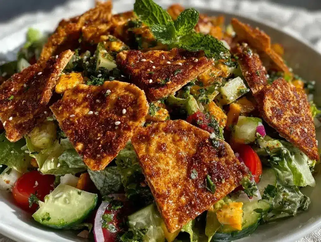 Lebanese fattoush salad - featured image