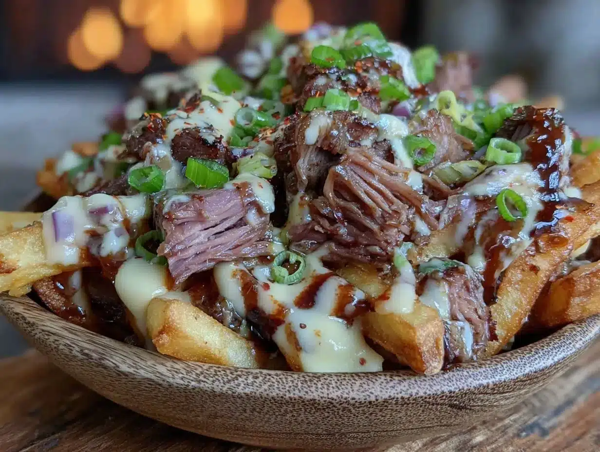 loaded bbq brisket fries preparation steps