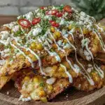loaded elote street corn nachos - featured image