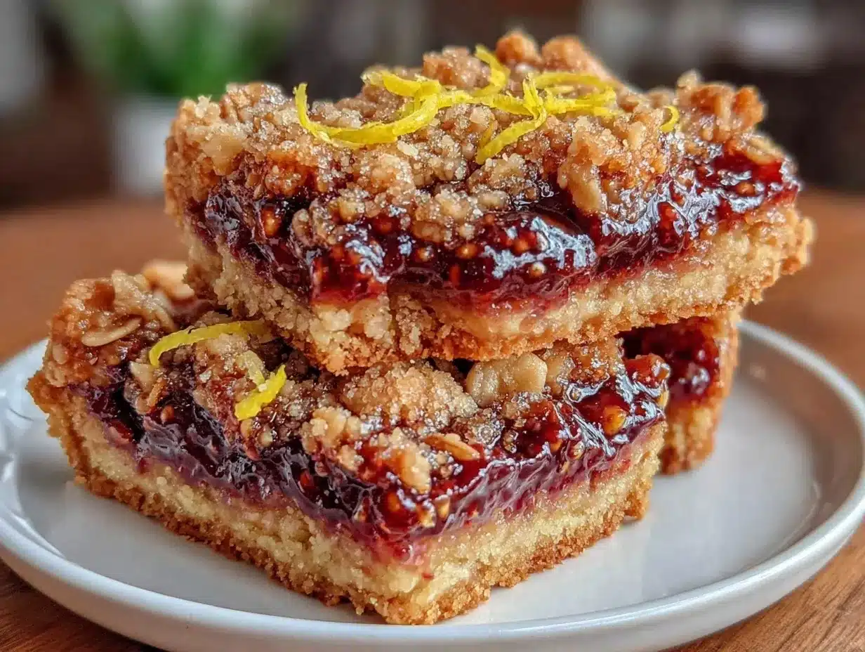 mulberry crumble bars preparation steps