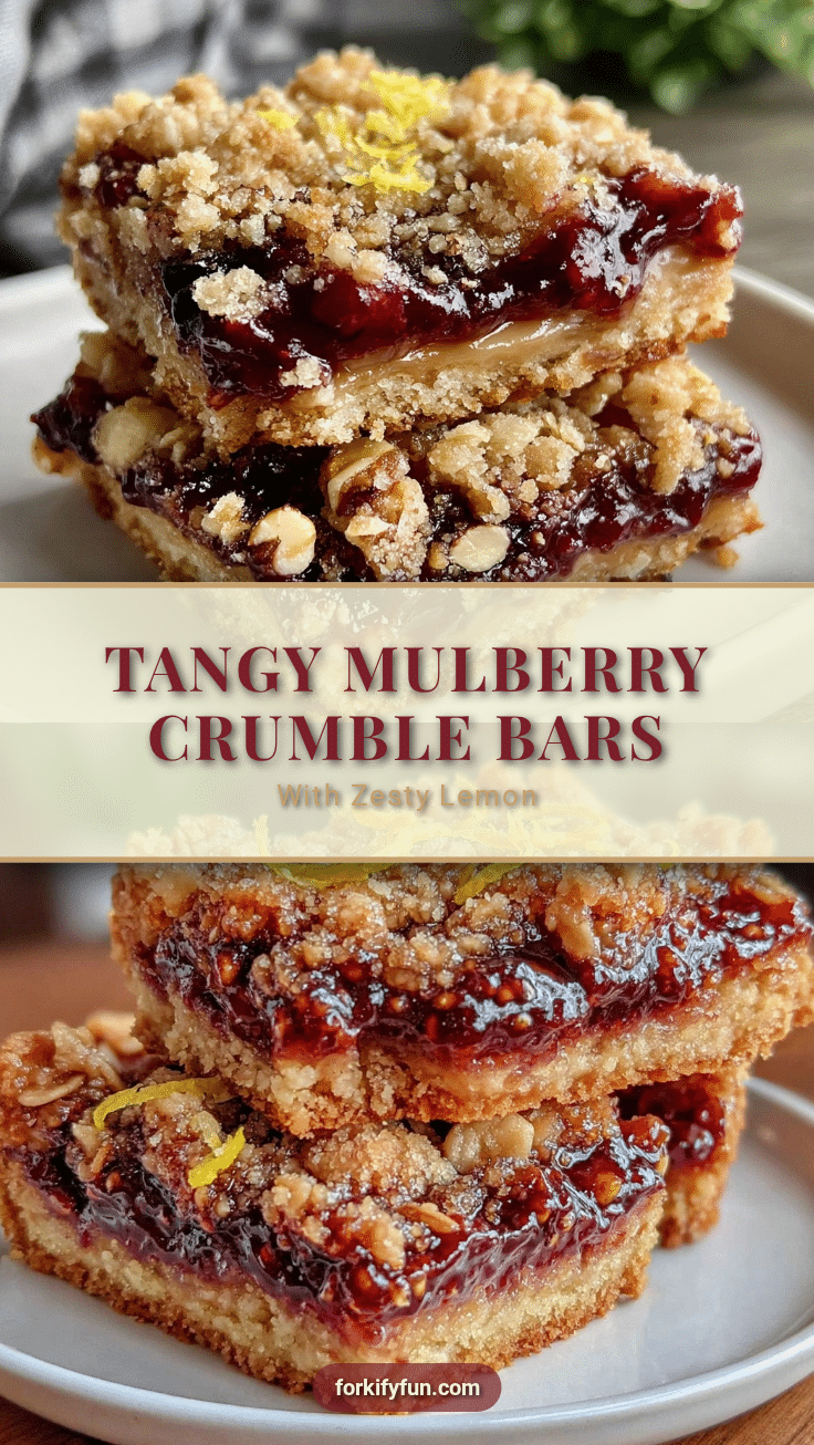 mulberry crumble bars recipe