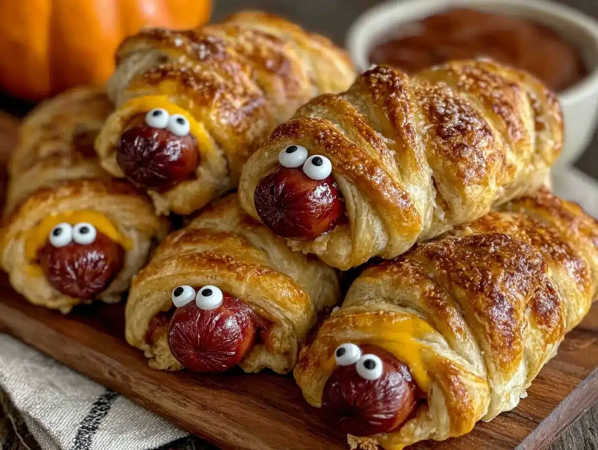 mummy wrapped hot dogs preparation steps
