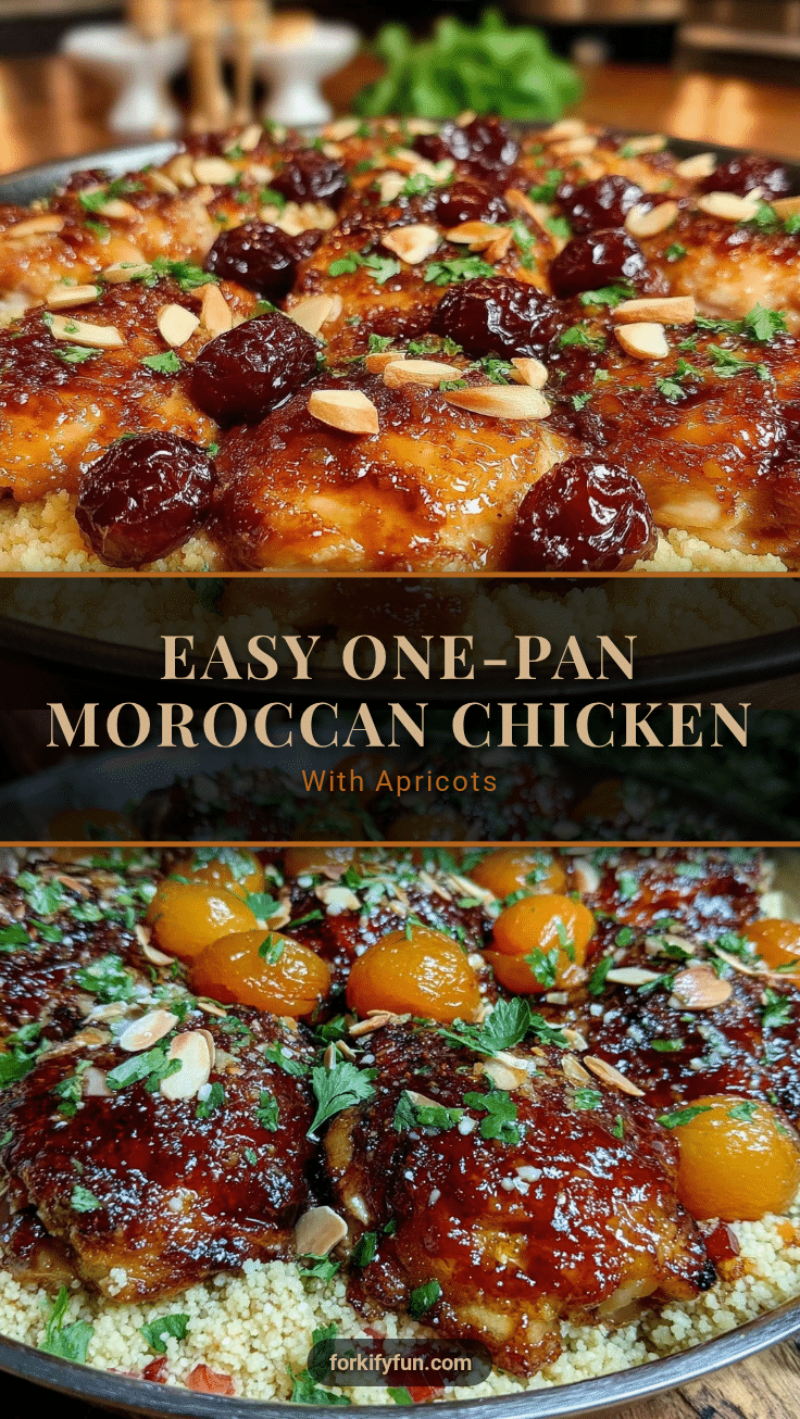 one-pan moroccan chicken with apricots and couscous recipe