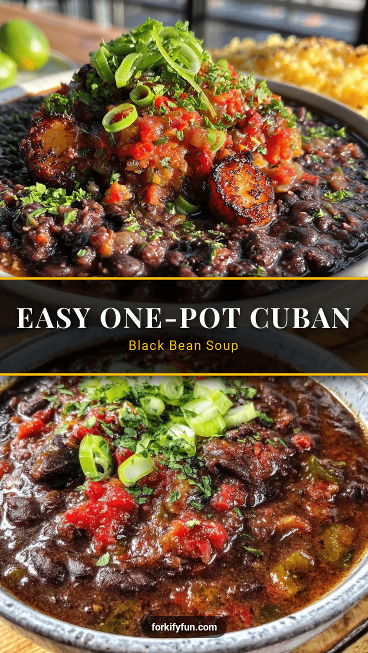 one-pot Cuban black bean soup recipe