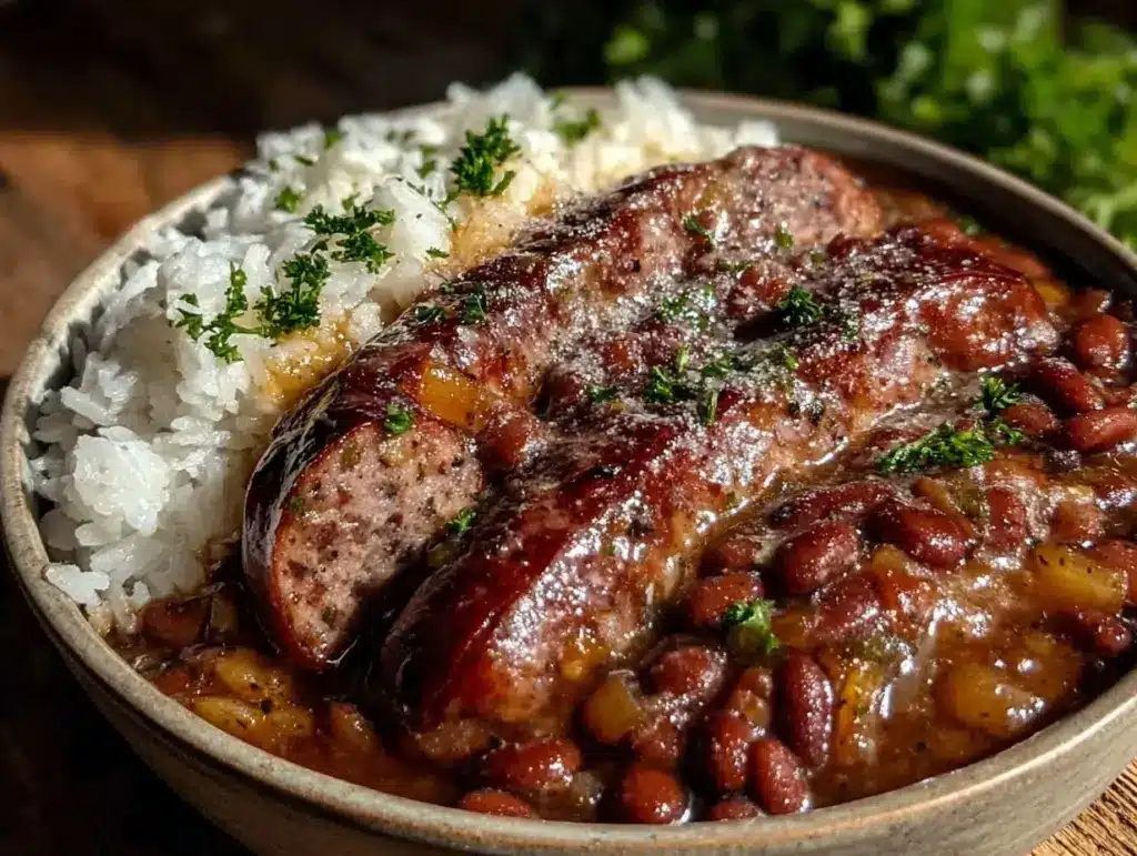 one-pot red beans and rice - featured image