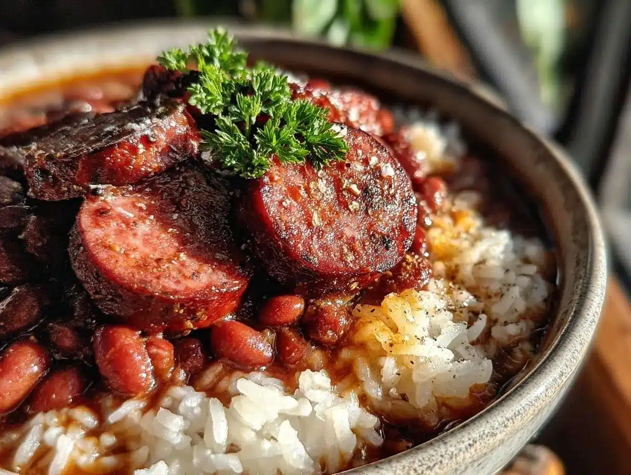 one-pot red beans and rice preparation steps