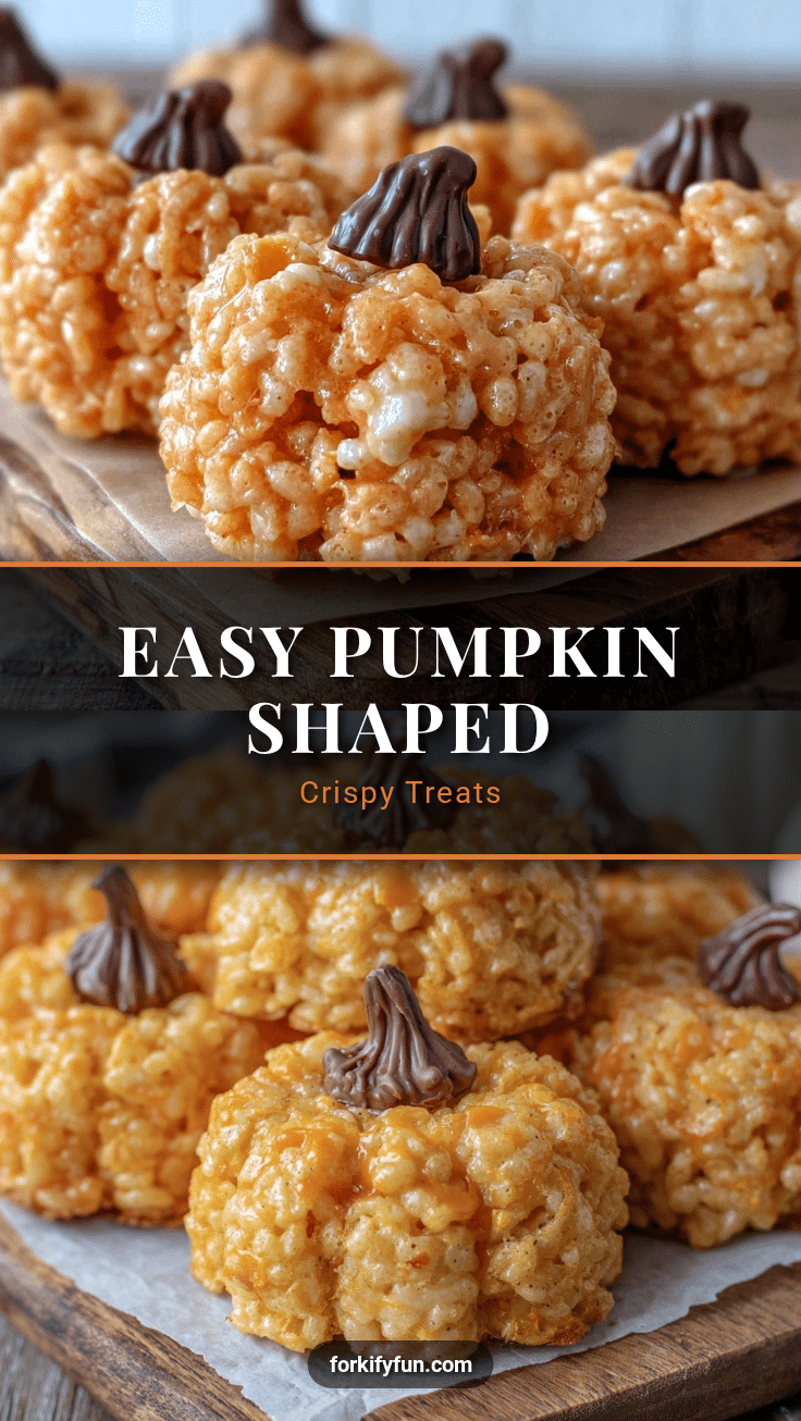 pumpkin shaped rice krispie treats recipe