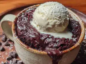 quick fudgy single serving mug brownie - featured image