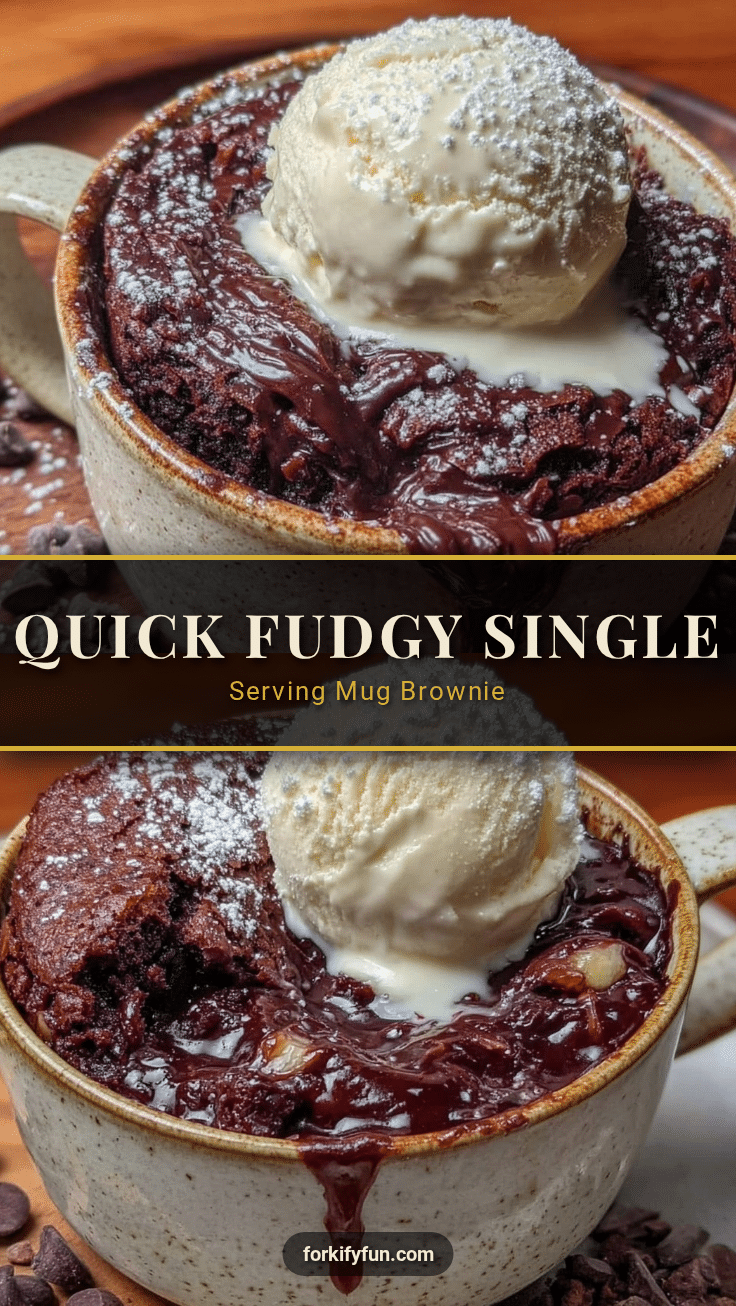 quick fudgy single serving mug brownie recipe