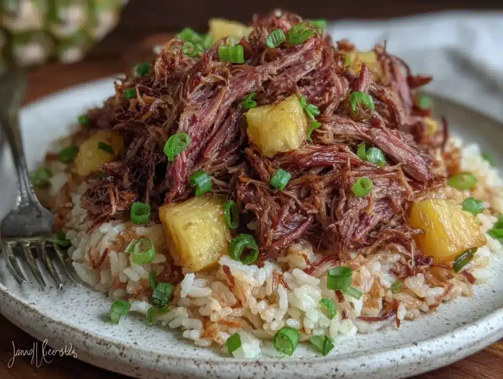 slow cooker hawaiian kalua pork - featured image