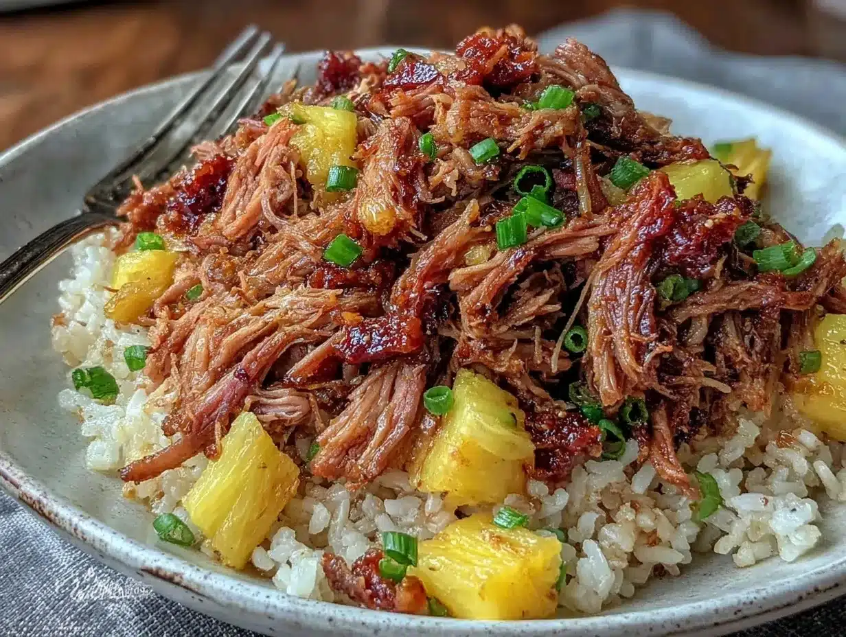slow cooker hawaiian kalua pork preparation steps