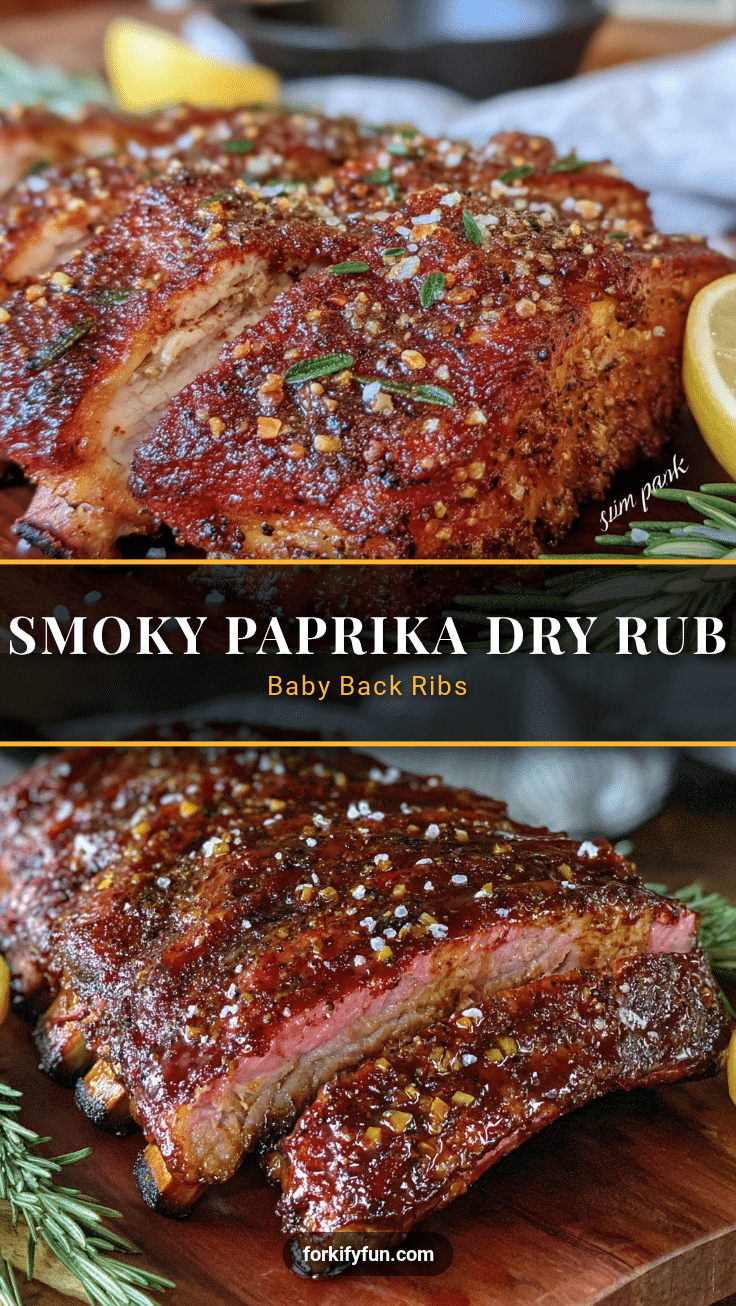 smoked paprika dry rub baby back ribs recipe