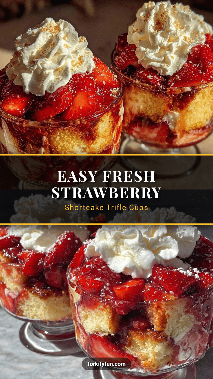 strawberry shortcake trifle cups recipe