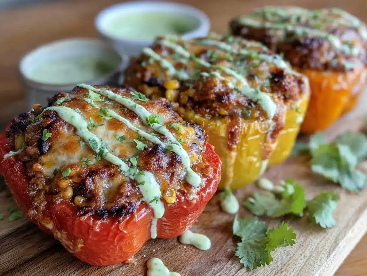 taco stuffed bell peppers preparation steps