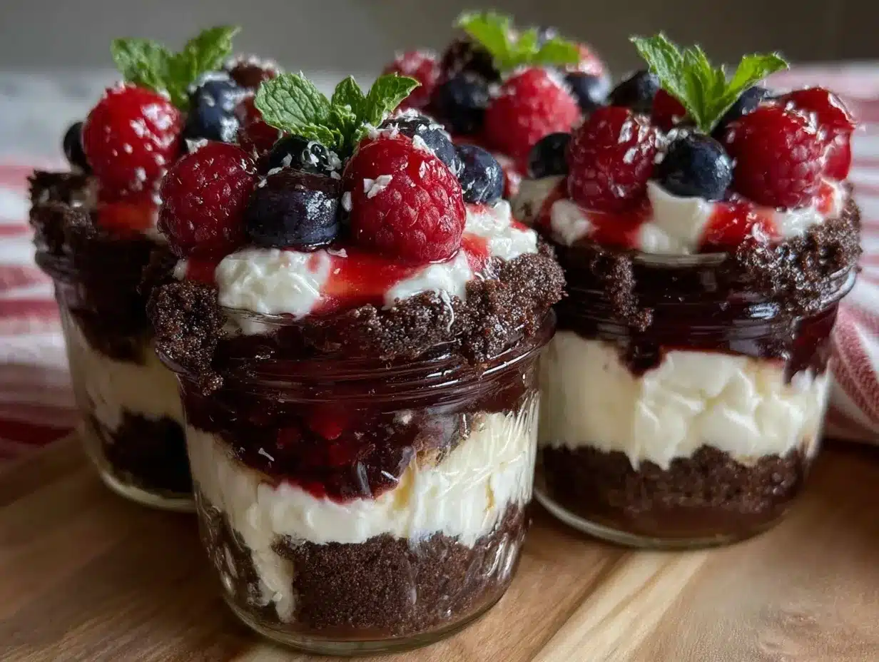 4th of July patriotic parfaits preparation steps