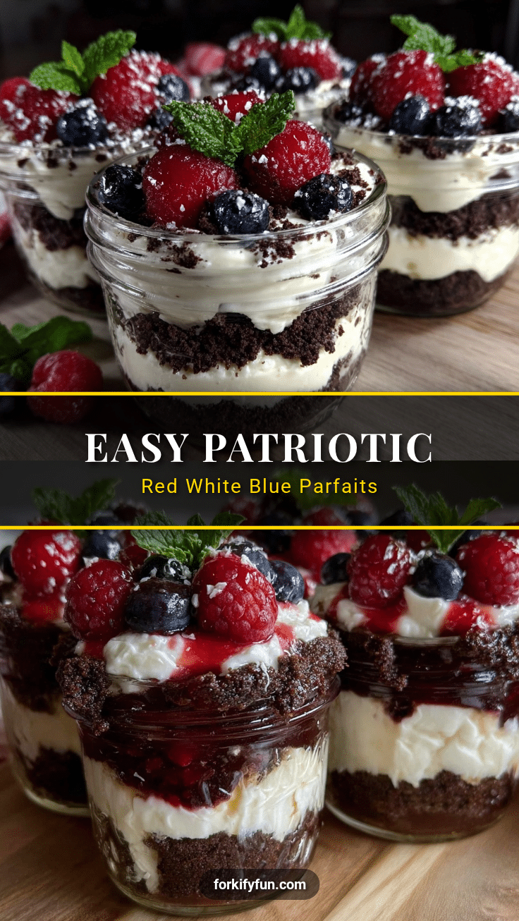 4th of July patriotic parfaits recipe