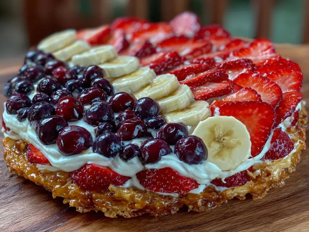 american flag fruit pizza - featured image