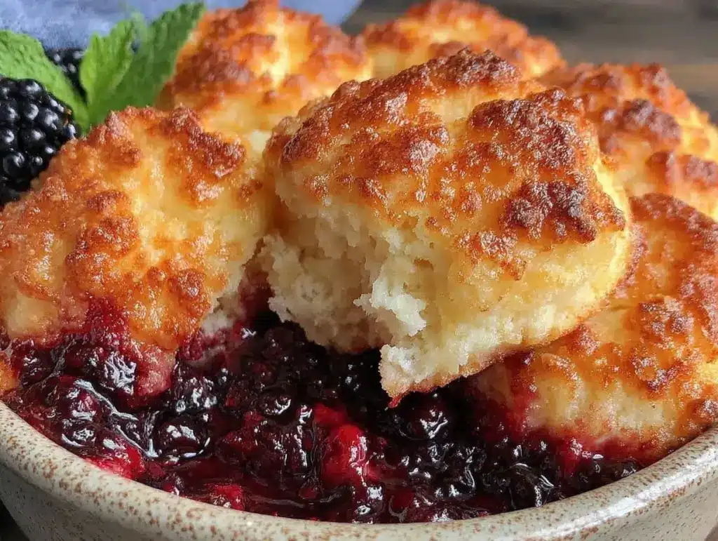 blackberry cobbler - featured image
