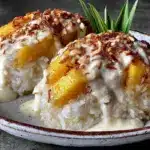 creamy mango sticky rice dessert - featured image