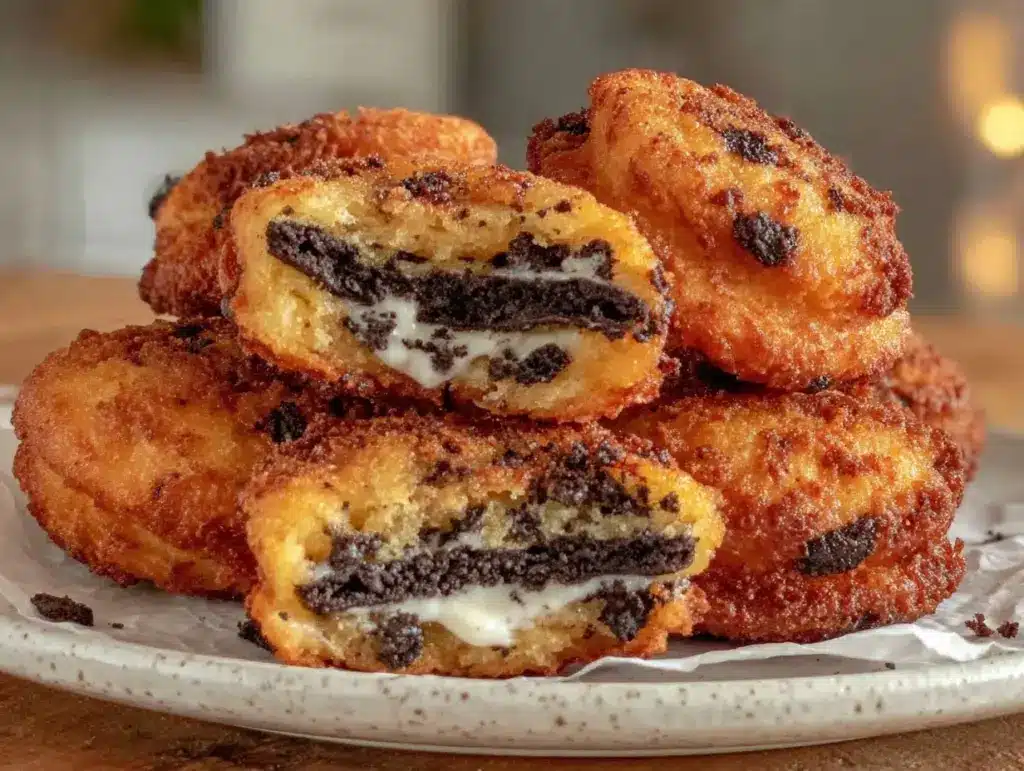 crispy air fryer fried Oreos - featured image
