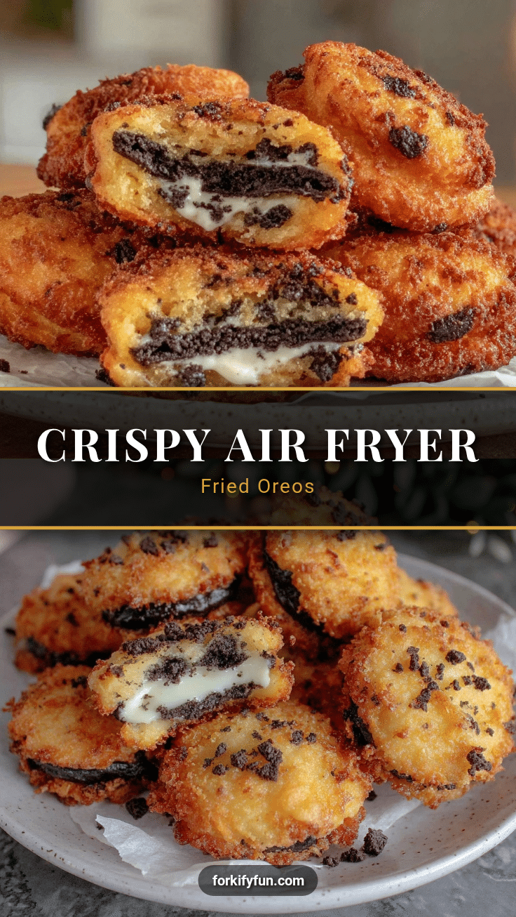 crispy air fryer fried Oreos recipe
