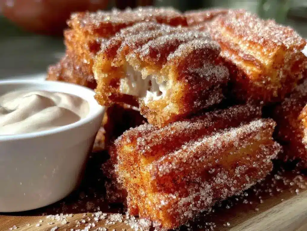 crispy cinnamon sugar churro bars - featured image